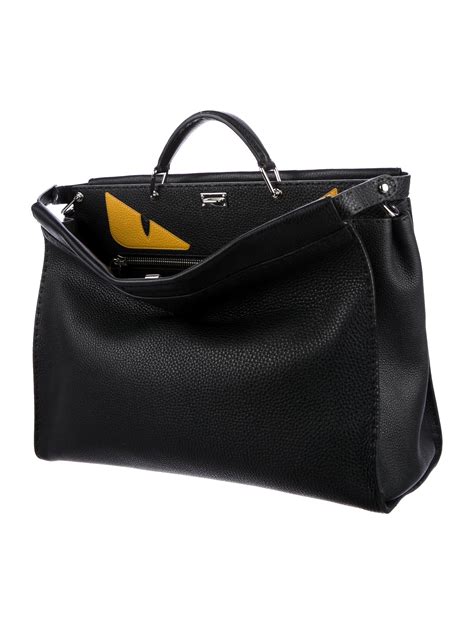 fendi monster tote sale|fendi peekaboo monster bag.